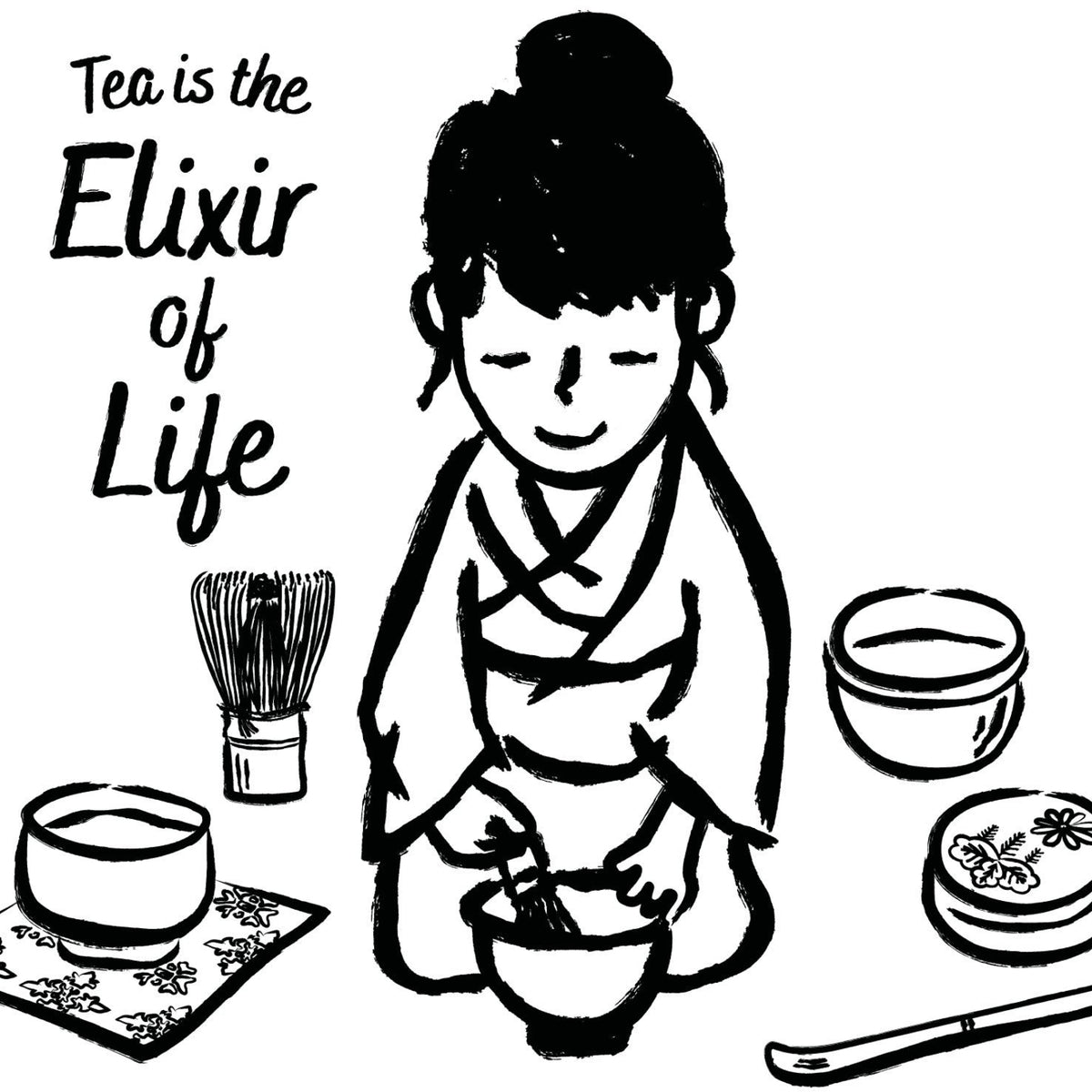 Hoodie – ‘Tea is the elixir of life’ par Eisai