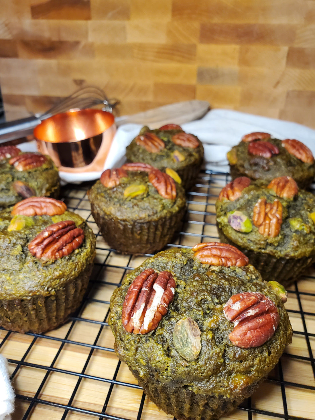 Muffins banane et matcha sans gluten